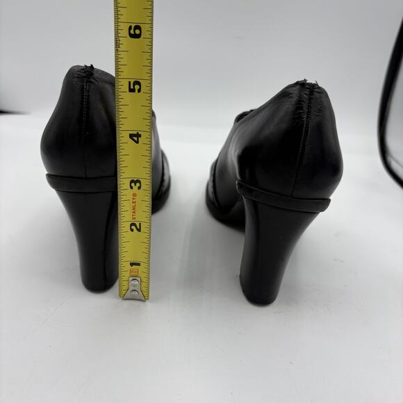 Franco Sarto Shoes Womens Size 6 M Black Chunky Heel Loafers Work - Picture 6 of 11